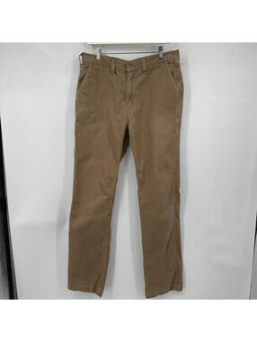 Men's Carhartt Relaxed Fit Cotton Brown Khaki Jeans 34x34